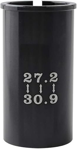 Black for Bicycle Accessories Seat Post Adapter Shim Bike Seatpost Tube Reducing Sleeve Aluminum Alloy for Mountain Bike,Bike Seat Posts,Seats and Saddles（27.2mm to 30.9mm),Parts and Components