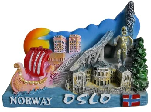 Oslo Norwegen Kühlschrankmagnet Reise Souvenir Kühlschrank Dekoration 3D Magnet Aufkleber Handwerk