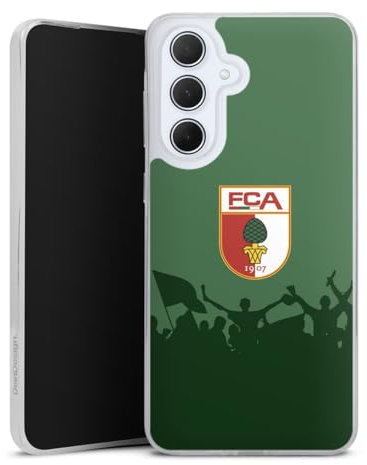 Slim Case extra dünn kompatibel mit Samsung Galaxy A36 5G Silikon Handyhülle transparent Hülle FC Augsburg FCA Bundesliga