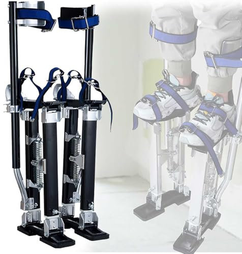 Generisch Aluminiumstelzen Deckenbau Höhenverstellbar Arbeitsstelzen Trockenbau 100kg Belastbarkeit Malerstelzen Für Malerarbeit Heimdekoration Baumschnitt Elektroarbeit,24 40in