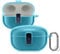 kwmobile Earphones Case Compatible with Sony WF-1000XM5 - Protective Earbuds Case - Transparent/Blue