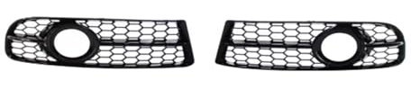 Artudatech Kühlergrill Frontstoßstange Front Bumper Honeycomb Fog Grille Cover Fit for Audi A4 B7 S-Line S4 2005-2008 Black