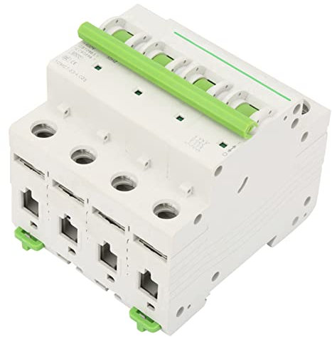 ANGGREK Disjoncteur Miniature TOMC7-63 4P 6KA Type C 4P 6A-25A 380V/415V AC avec Protection contre les Surcharges et les Courts-circuits pour Usage Industriel, Commercial et R¨¦sidentiel (25A)