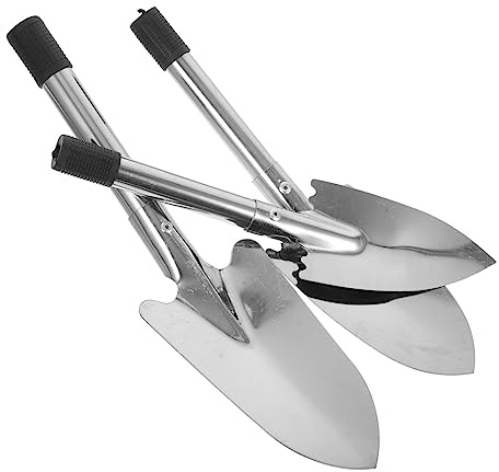 Toyvian 3pièces Pelle de Jardin Métallique Petite Pelle pour Jardinage Outil de Jardinage Pratique