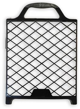 Veluxis Abstreifgitter 22 × 25 cm aus Kunststoff mit Eimerhaken | Farbgitter/Malergitter, lösemittelbeständig und bruchsicher für innen und außen