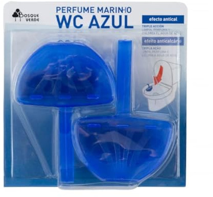 WC-Duftstein, Meeresduft, blaue Farbe, Dreifachwirkung, 6er-Pack