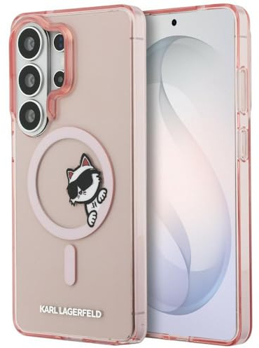 CG MOBILE Karl Lagerfeld IML Guck-Guck Choupette kompatibel mit MagSafe Hülle für Samsung Galaxy S26 Ultra (Rosa)