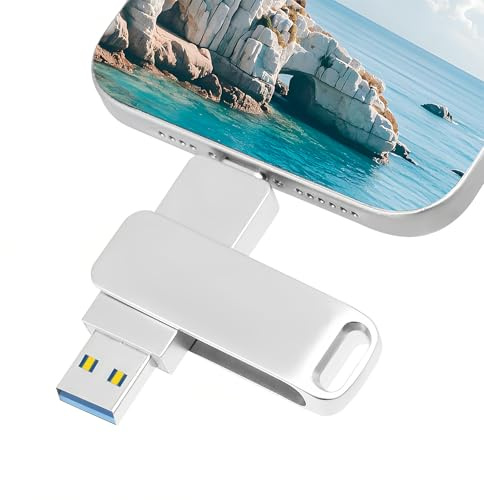Cle USB C 512Go Poxfun Clé USB 2 en 1 OTG Mémoire Flash Haute Vitesse Clef USB Double Connectique Typ-A/Typ-C pour Les Smartphones/Computer/Appareils Android