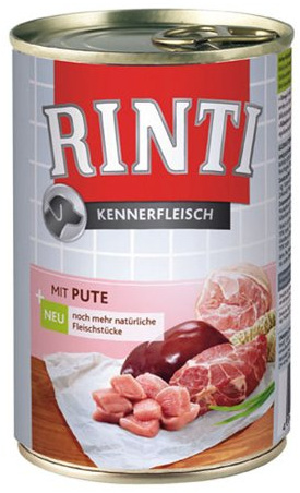 24er Pack Rinti Pur Kennerfleisch Pute 400g