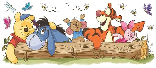 Room Mates 54541 Riesenwandsticker Disney Winnie Puuh - Freizeitspaß, mehrfarbig