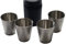 GERMANUS Verre Gobelet Kit Métal dans Un étui (4 Tasses)