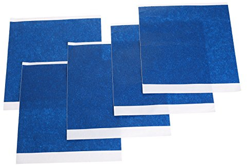 MUXSAM 5pcs 200mm x 210mm 3D Printer Heated Bed Sticker Blue High Temperature Tape Rubber Adhesive 3d Printer Build Surface Tape 3D Printer Accessories
