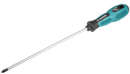 sourcing map #1 Phillips Screwdriver 8 Inch Round Shaft Non Slip Comfortable Handle