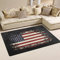 Mnsruu yibaihe, leicht, Bedruckt mit Deko-Teppich, Teppich, modern Hintergrund mit der Flagge der USA wasserabweisend stoßfest. Für Wohn- und Schlafzimmer, 153 x 100 cm