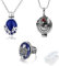 PPX 3 Stück Halskette und Ringe Für Damen Ring Damen Der Herr Der Ringe Vampire Diaries Salvatore Damon Stefan Finger Familienwappen Ring-mit Aufbewahrungsbox
