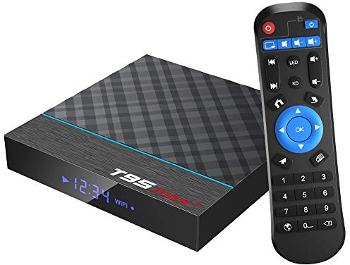 TUREWELL Android Box, T95 Max+ Android 9.0 TV Box 4GB RAM 32GB ROM Amlogic S905X3 Box TV 3D 8K BT4.0 2.4G/5.0GHz Dual-Band WiFi