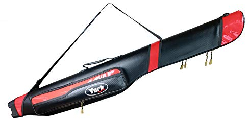 Rutenfutteral York Black&Red Rutentasche Futteral 130/145/160cm 2 Fächer TOP ! (145cm)