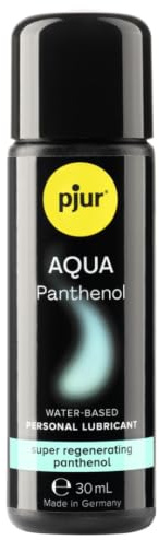 pjur AQUA Panthenol - Gleitgel auf Wasserbasis mit pflegendem Panthenol - Pflegt die Haut ohne zu kleben (30ml)