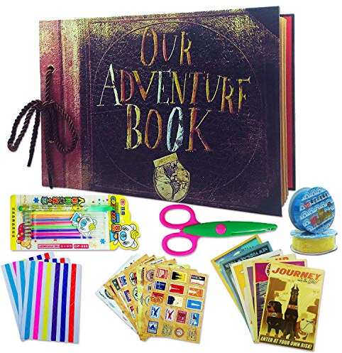 Adventure Book Pixar Handmade Our Adventure Book Pixar Up Handmade DIY Family Scrapbook Photo Album Retro Album Anniversary Scrapbook Travel Album Child’s Album Wedding Photo Album