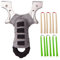 DIDUNSASI Powerful stainless steel slingshot and 6 replacement rubber bands，Professional outdoor hunting catapult ，Flat rubber band slingshot，Used for competitive games or outdoor sports