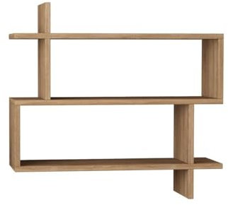 Woody Fashion Wandregal | 18mm dick | 70x65cm | Eiche