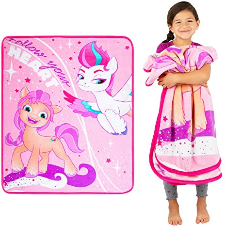 Franco Kids Bedding Super Soft Micro Raschel Throw, 46 in x 60 in, My Little Pony