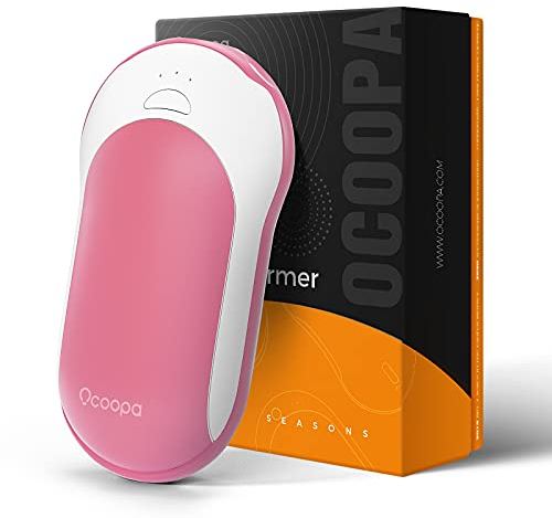 OCOOPA Hand Warmers Rechargeable, 10000mAh Battery Powered, 3 Levels Heating Electric Hand Warmer, USB Body Warmer Battery Powered Great for Camping, Hunting, Warm Gift