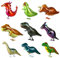 Kesote 9 Folienballon Tiere Heliumballons Airwalker Dinosaurier Helium Ballons Dschungel Luftballons Walking Tierballons für Kinder Geburtstag Party Deko Geschenk Mitgebsel