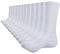 TANSTC Arbeitssocken Herren Damen 47-50 Atmungsaktiv Elastizität Sportsocken Laufsocken Tennissocken Winter Wärme Bequem Rennrad Sneaker Socken Baumwolle Fahrradsocken Funktionssocken Weiß 6 Paar
