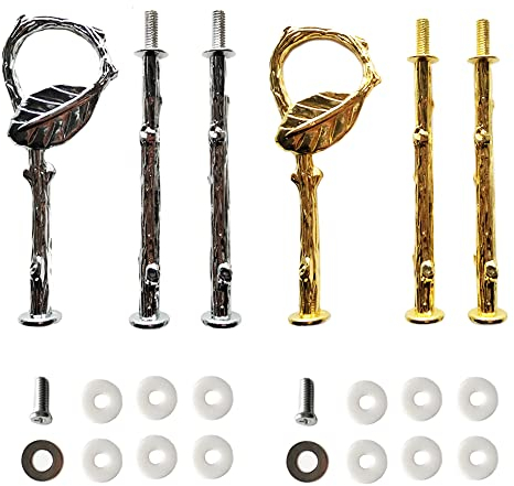 2 Set 3 Tier Dessert Stand Fittings Alloy Fruit Display Fittings Replaceable Cake Stand Rods Kits Accessories for Wedding Birthday Parties Tea Parties
