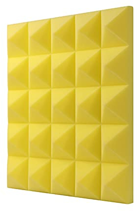 Generic Schallschutz-Schlafzimmer-Akustikschaum-Fliesen-Platten, Eck-Akustikplatten 8CM verdicken Akustikplatten Akustikschaum-Keil-Fliesen für Wand D