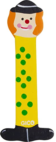 Holzbuchstaben Name Kinderzimmer groß Deko für die Tür, lustige Clowns, A-Z, Höhe ca. 9 cm, Holz Buchstabe 7361 (I)