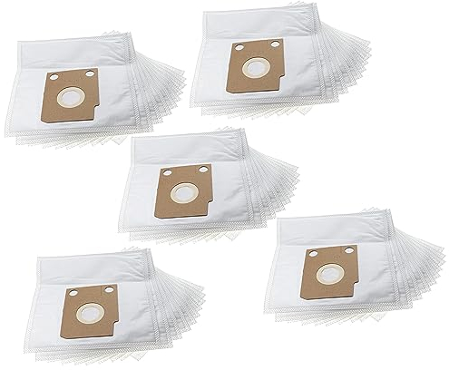 vhbw 50x Sacs compatible avec Hoover SC 227 Alpina, SC 225 Alpina, SC 221 Alpina aspirateur - microfibre non tissée, 28cm x 24cm blanc