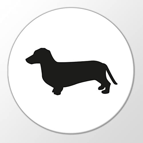 Huuraa Magnet Dackel Silhouette Geschenk 59mm Kühlschrankmagnet Flaschenöffner Dackel Geschenkidee