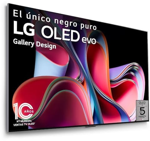 TV OLED Evo LG OLED65G3 164 cm 4K UHD Smart TV 2023 Noir et Argent