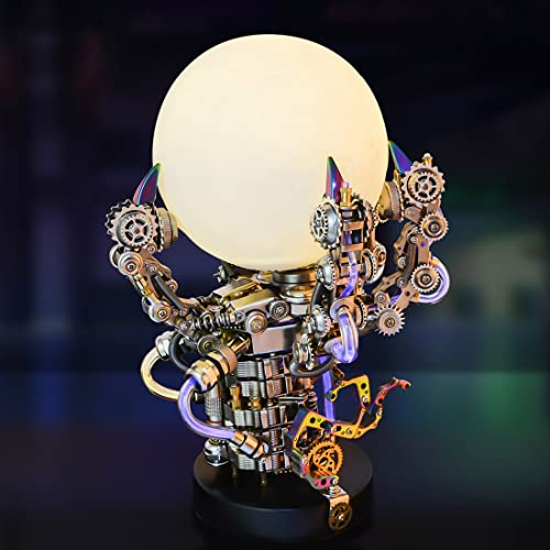 FATOX 3D Metall Puzzle Bausatz, 1000+PCS DIY Mechanische Drache Klauen Lampe Modell, 3D Metall Punk Puzzle für Erwachsene Kinder Ornamente Deko