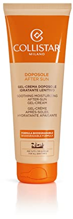 Collistar Beruhigende After-Sun Feuchtigkeits-Gel-Creme mit biologisch abbaubarer Formel und Umweltzeichen-zertifiziertem Parfüm, spendet langanhaltende Feuchtigkeit und macht die Haut weich, 250ml