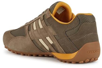 Geox Herren Uomo Snake A Sneaker, Dove Grey/LT Taupe, 42 EU