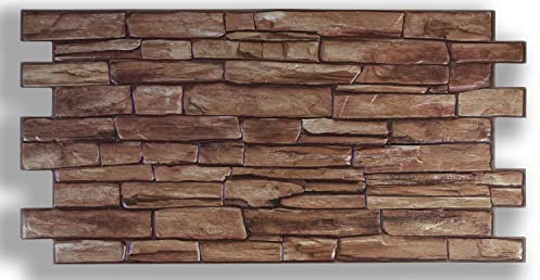 Grace Baltic 3D-Wandpaneele für Innenwanddekoration, nicht klebende dünne und flexible PVC-Platten, Wand-Tattoo, 3D-PVC-Material, 36 Stück/17,64 m²