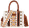 Wrangler Azteken-Tragetasche für Damen, Boho-Schultertaschen und Handtaschen, Angel White (Gitarrengurt)