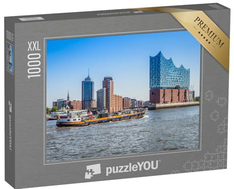 Puzzle 1000 Teile XXL „Elfi, die Elbphilharmonie in Hamburg“ – aus der Puzzle-Kollektion Städte