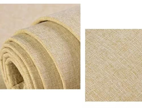 3d-wandpaneele Abziehen Und Aufkleben Tapete Aus Leinenstoff 5mm Antikollisions-schallschutz Wandpaneel Für Die Inneneinrichtung Für Schlafzimmer Wohnzimmer(Size:65x280cm/25.6''x110.2'',Color:Yellow2)