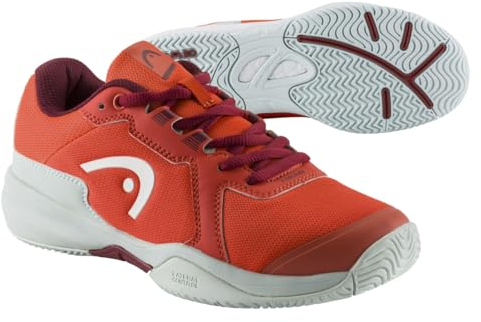 HEAD Unisex Kinder Sprint 3.5 Junior Tennisschuhe, Orange Dunkelrot, 38 EU