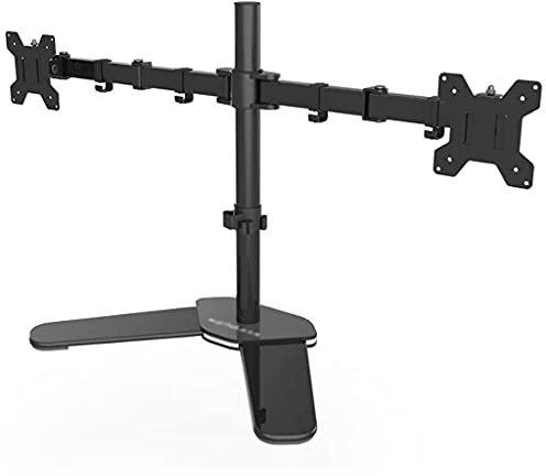 Fernseher, 10-27-Zoll-Computermonitorständer, freistehender Heberahmen für den Desktop mit Zwei Bildschirmen, drehbares Regal zum Zusammenfügen mehrerer Bildschirme, TV-Rack zum Zusammenführ