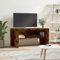 Rantry Mueble para TV de roble ahumado, 80 x 40 x 40 cm, de madera contrachapada, armario de almacenamiento, estantes para armario interior, armario de exterior, muebles de exterior, armario escobero