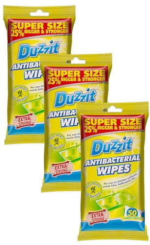 Duzzit Antibacterial Wipes, Pack Of 150
