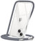 CAROKI Crossbody Case iPhone 14,Necklace Mobile Phone Cover with Cord Strap,Clear Transparent TPU Soft iPhone Cover Holder with Neck Cord Lanyard Strap for iPhone 14 6.1-Grey