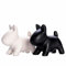 Dogs Design Lot de 2 salières et poivrières en céramique Accessoires de table Salière et poivrière