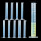 10Pack 100ml Plastic Graduated Cylinder, Transparent Measuring Cylinder Lab Test Tube Flask, 2 Sided Measuring Lines Graduated Cylinder Beaker for Science Lab Project, Pour Spout & Hexagonal Base