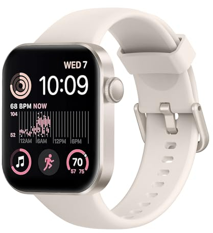 Smartwatch Damen Herren, 1,85 HD-Display Smart Watch mit Telefonfunktion, 140+ Sportmodi Fitness Tracker mit Herzfrequenz SpO2 Schlafmonitor Schrittzähler, IP68 Wasserdicht Fitnessuhr für iOS Android